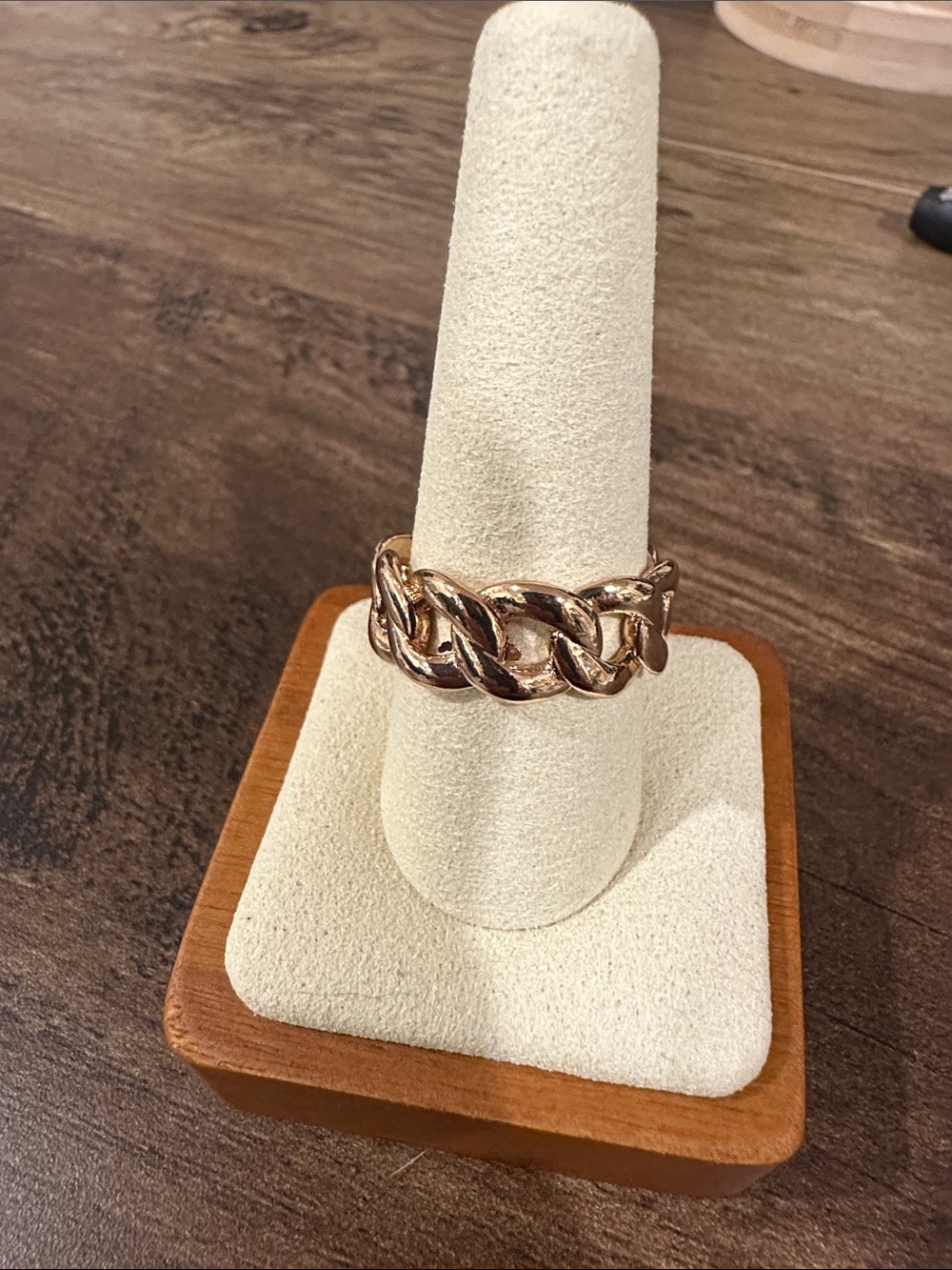Fashion Jewelry Gold Chain Link Ring - Women's